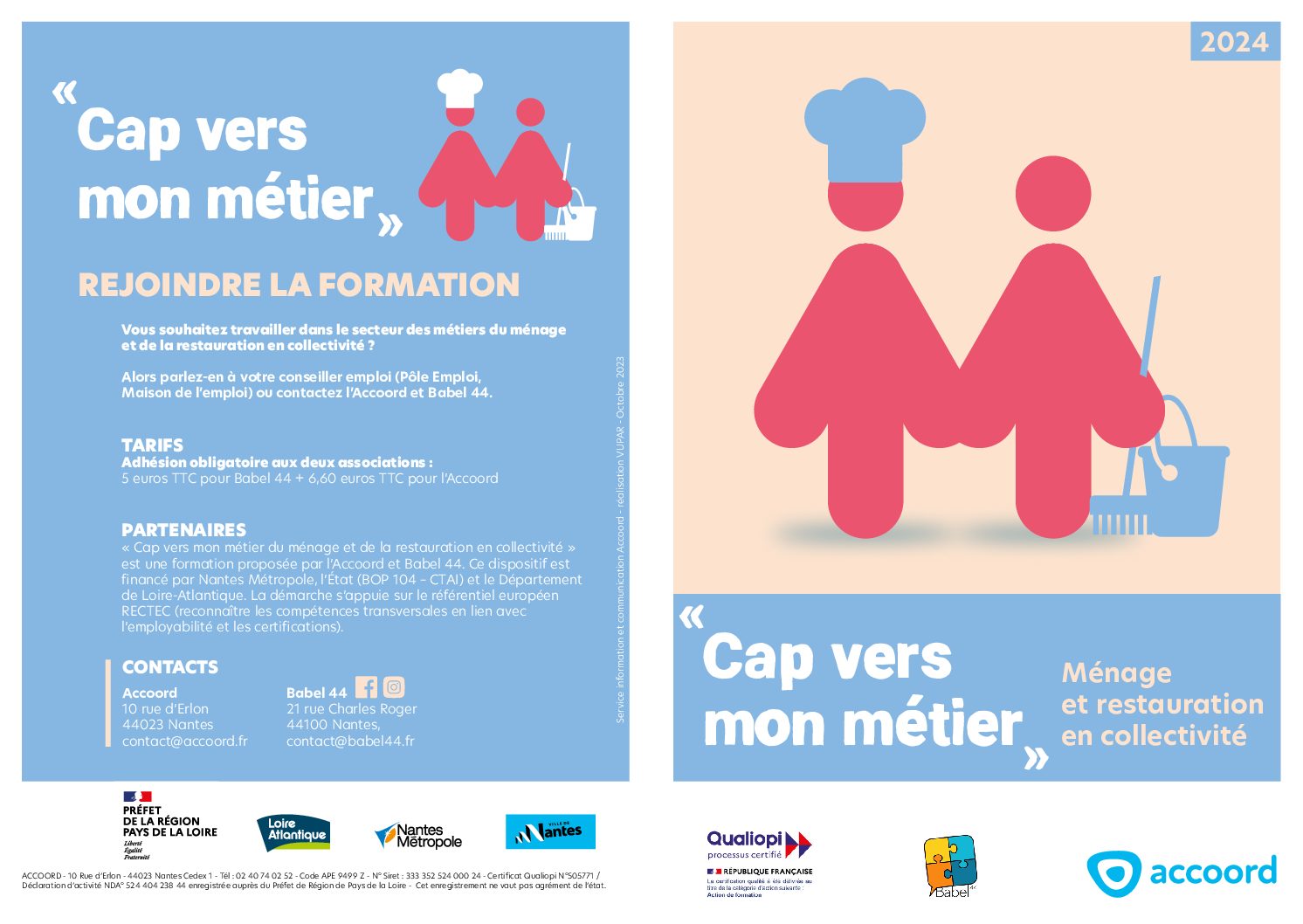 Métiers du ménage et de la restauration en collectivité : une formation sur mesure